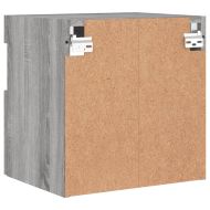 Стенен ТВ шкаф с LED осветление, сив сонома, 40x30x40 см