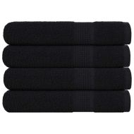 Кърпи за сауна 4 бр. FROGN Черни 80x200 см 100% Памук