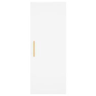 Висок шкаф, бял, 34,5x34x180 см, инженерно дърво
