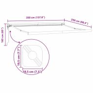 Сенник Бяло 3,5 x 2,5 m Метал