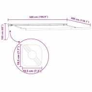 Сенник Бяло 5 x 3 m Метал