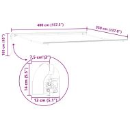 Сенник Бяло 4 × 3,5 m Метал