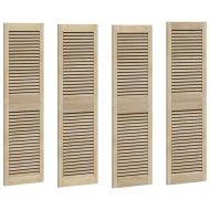 Врата за шкаф с врата 4 pcs Естествен 140.5 x 2.1 x 49.5 см