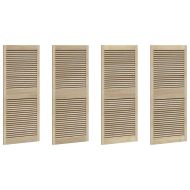 Врата за шкаф с врата 4 pcs Естествен 140.5 x 2.1 x 49.5 см