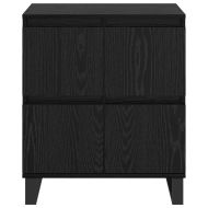 Скейдбордове 3 pcs Черен дъб 180 x 35 x 70 см Инженерно дърво