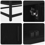 ТВ Единици 2 pcs Черния дъб 210 x 35 x 41 см Инженерно дърво