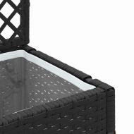 Кашпа Черно 35 x 30 x 135 см Метал