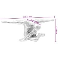 Скулптура Сребрист 91,5 x 32 x 33 см Алуминий