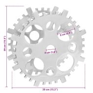 Винен рафт Сребрист 39 x 39 x 14 см Алуминий