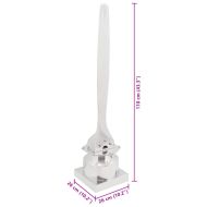 Скулптура Сребрист 26 x 26 x 110 см Алуминий