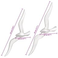 Чапла 2 pcs Сребрист Алуминий