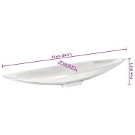 Кошница с плодове Сребрист 54 x 9 x 10 см Алуминий