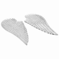 Кошница с плодове 2 pcs Сребрист 40 x 18 x 4 см Алуминий