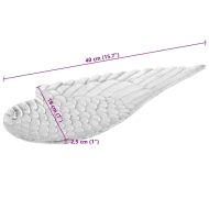 Кошница с плодове 2 pcs Сребрист 40 x 18 x 2.5 см Алуминий