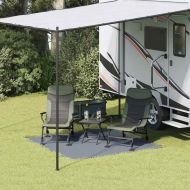 Килим за палатка Синьо и сиво 200 x 200 cm Полиетилен