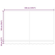 Резервен плат за тента Многоцветен 350 x 200 cm Платно