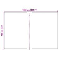 Резервен плат за тента Син и бял 10 x 1.6 m текстил