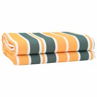 Резервен плат за тента Зелен и жълт 10 x 1.6 m текстил