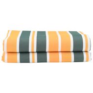 Резервен плат за тента Зелен и жълт 10 x 1.6 m текстил