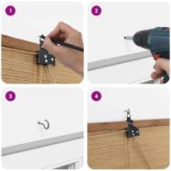 Ролетна щора С завеси Кафяво 80 x 160 cm бамбук