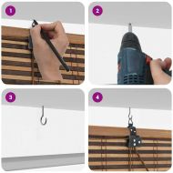 Ролетна щора С завеси Кафяво 60 x 220 см бамбук