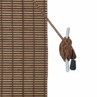 Ролетна щора С завеси Кафяво 110 x 160 cm бамбук