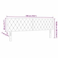 Облегалка за глава с таблото Тъмен син 180 cm Изкуствена