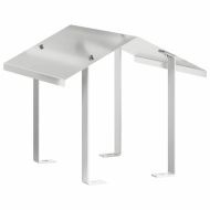 Капак за камина Сребрист 40 x 40 x 37.5 см Неръждаема стомана