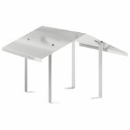 Капак за камина Сребрист 50 x 50 x 37 см Неръждаема стомана