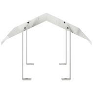 Капак за камина Сребрист 50 x 60 x 37 см Неръждаема стомана