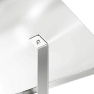 Капак за камина Сребрист 50 x 60 x 37 см Неръждаема стомана