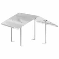 Капак за камина Сребрист 60 x 60 x 38 cm Неръждаема стомана