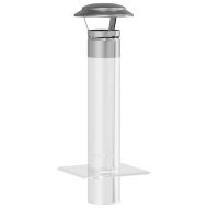 Дъждобран за комин Сребрист 20 x 20 x 18 см Неръждаема стомана