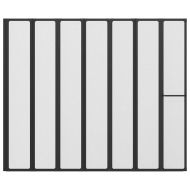 Душ параван Друг Черно 168 x 140 см Алуминий