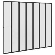Душ параван Друг Черно 168 x 140 см Алуминий
