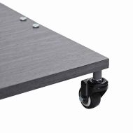 Основа за чадър Тъмен сив дървесен вид 45 x 45 x 31,5 см