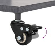 Основа за чадър Тъмен сив дървесен вид 45 x 45 x 31,5 см