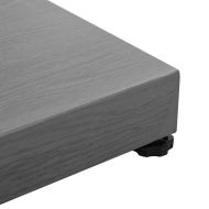 Основа за чадър Тъмен сив дървесен вид 45 x 45 x 31,5 см