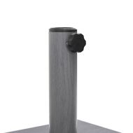 Основа за чадър Тъмен сив дървесен вид 45 x 45 x 31,5 см