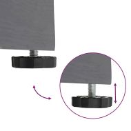 Основа за чадър Тъмен сив дървесен вид 45 x 45 x 31,5 см