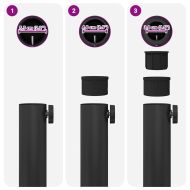 Основа за чадър Черно 45 x 45 x 31,5 см