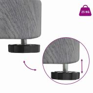 Основа за чадър Тъмен сив дървесен вид 48 x 48 x 32 см