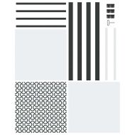 Вътрешна врата Черно 76 x 201.5 cm Закалено стъкло и алуминий