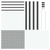 Вътрешна врата Черно 93 x 201.5 cm Закалено стъкло и алуминий