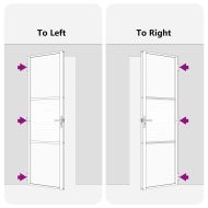 Вътрешна врата Черно 93 x 201.5 cm Закалено стъкло и алуминий