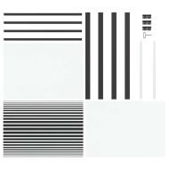 Стъклена врата На райета Черно 76 x 3.5 x 201.5 см Алуминий