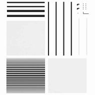 Стъклена врата На райета Черно 90 x 2 x 205 см Алуминий