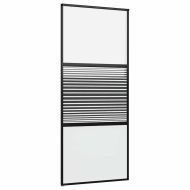 Преплъзваща се врата Черно 90 x 205 cm