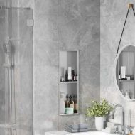 Нишата за душ Сребрист 60 x 20 x 9.5 см Неръждаема стомана