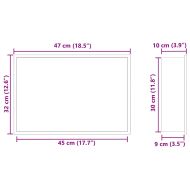 Нишата за душ Бяло 45 x 30 x 9.5 см Неръждаема стомана